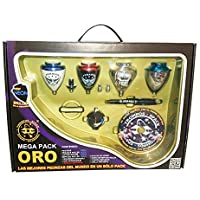Los mejores  - Xtreme Mega Pack Oro Neon - Maletín peonzas- color oro neón (Space 008000041)